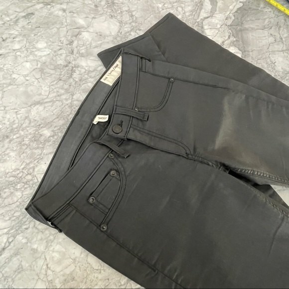 Rag & Bone Skinny Coated Black Jeans 28 - Picture 5 of 8